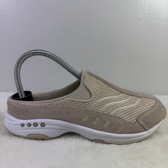 Easy Spirit ES Travel Time Women's Slip-On – Size 7W, Lt Natural Suede & Mesh - Picture 1 of 10